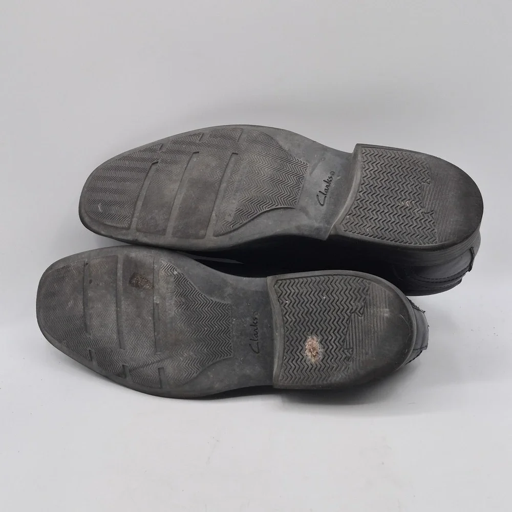 Clarks Collection Shoes‎ Mens Size 7 Black Slip-On Dress Loafers Extreme Comfort